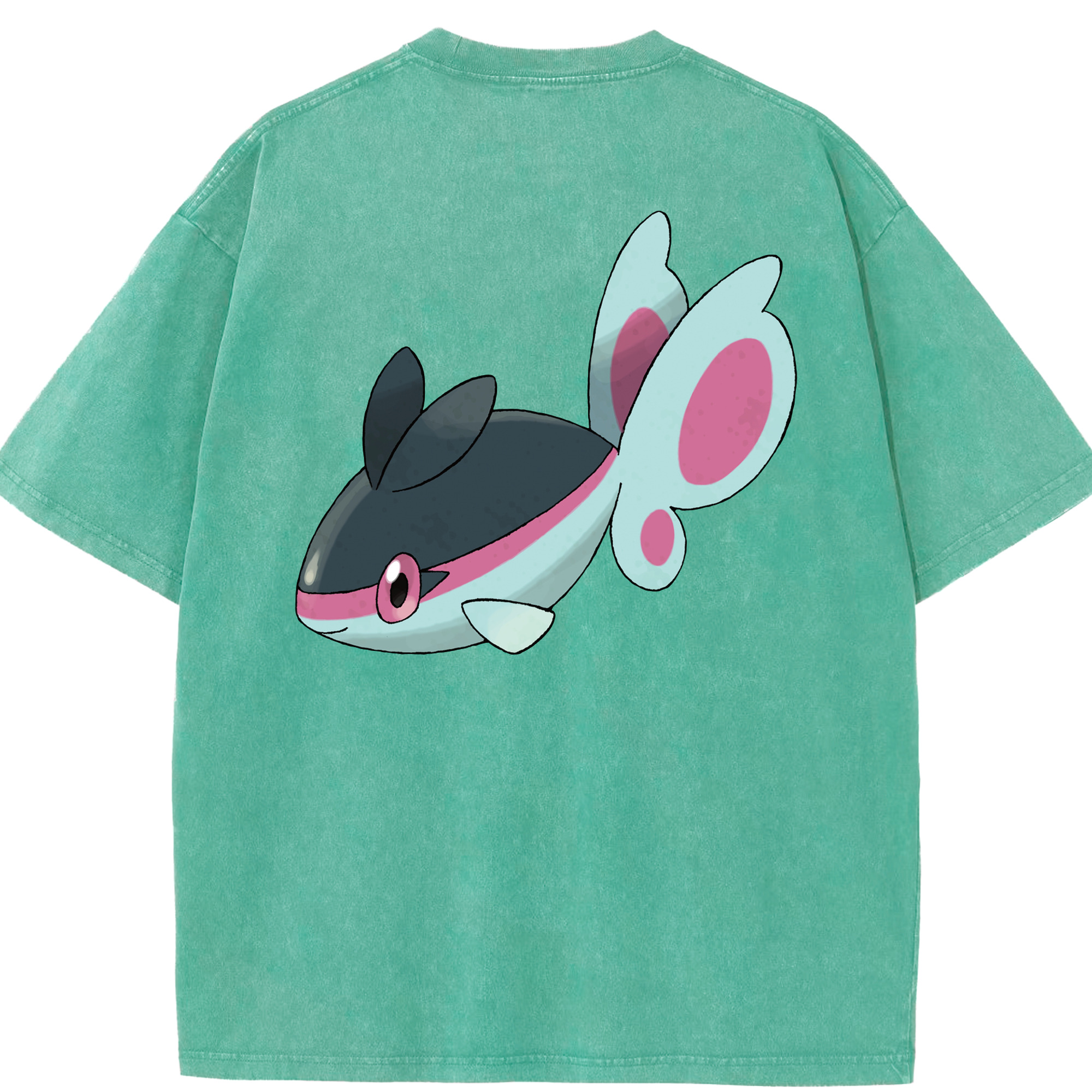 （画像用） ポケットモンスター Pokémon 綿100% ヴィンテージ風 半袖Tシャツ（背面プリント）